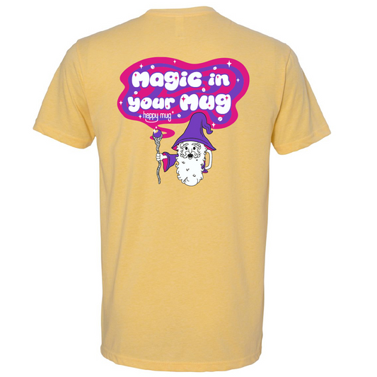 Wizard Mug T-shirt (Yellow)